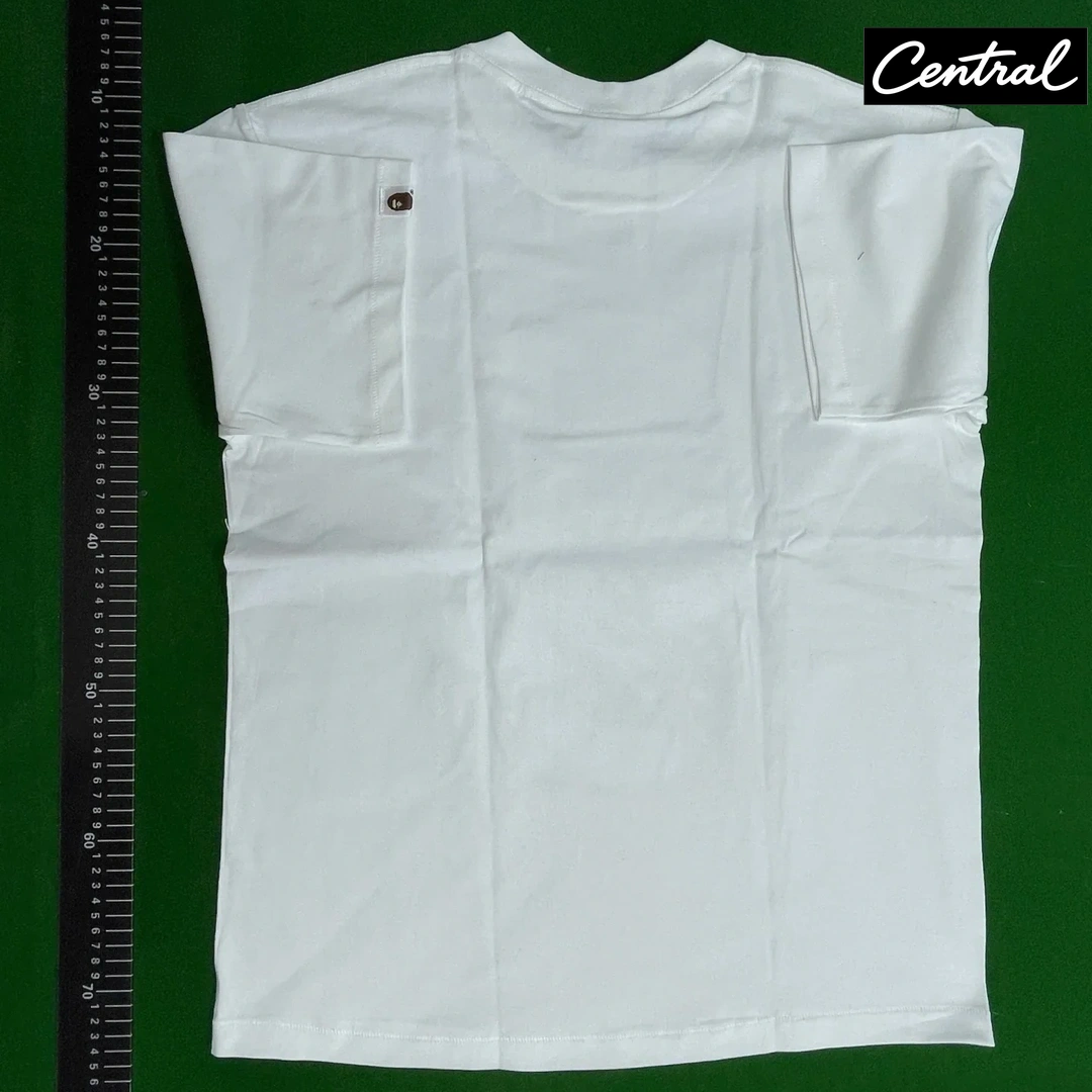 BAPE Flame Ape Head Tee - white