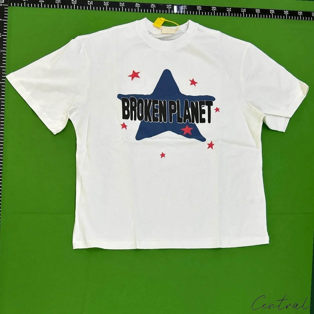 Broken Planet Star T-Shirt - White