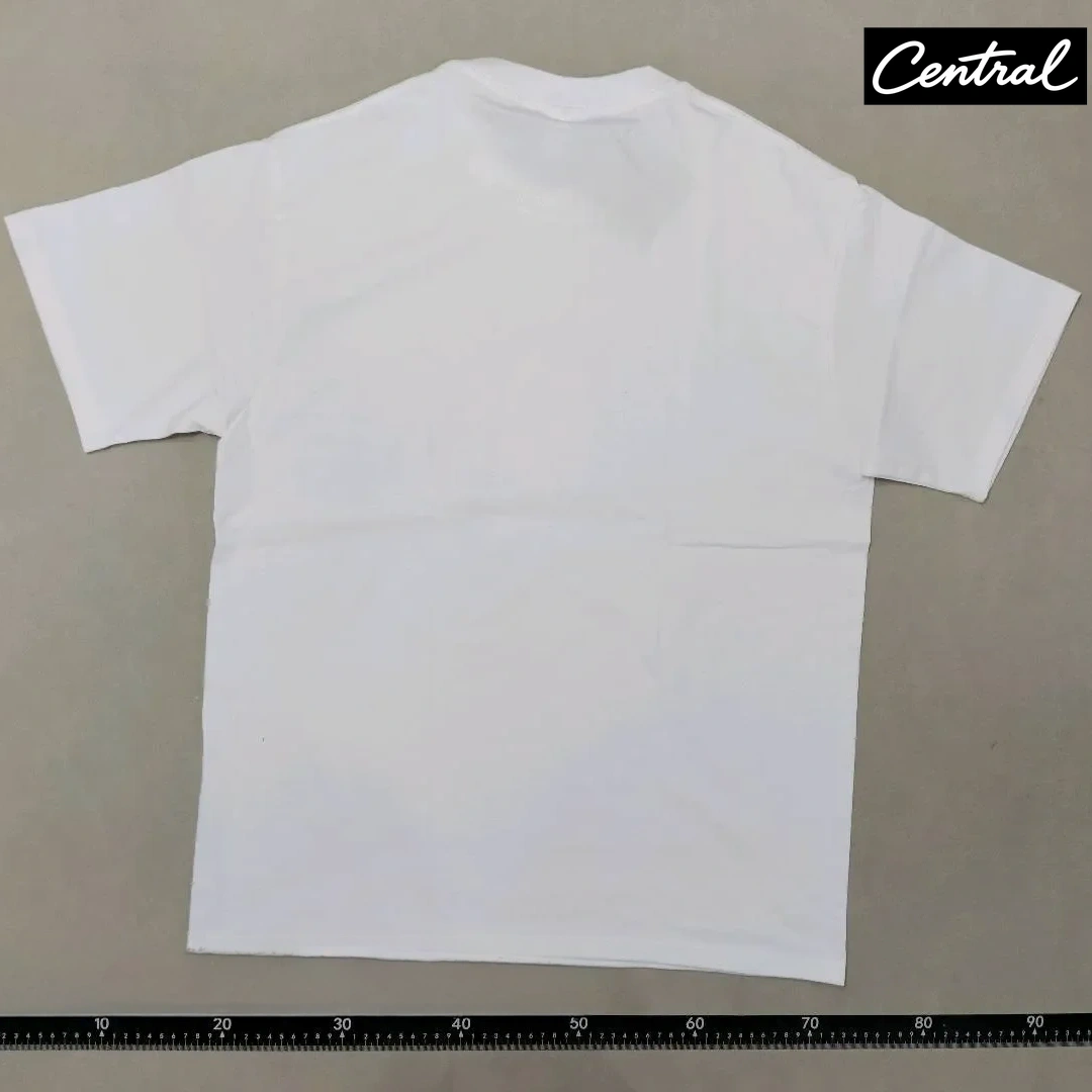 BAPE Check College Tee - white