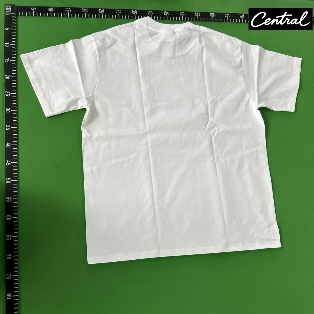 BAPE Check College Tee - white