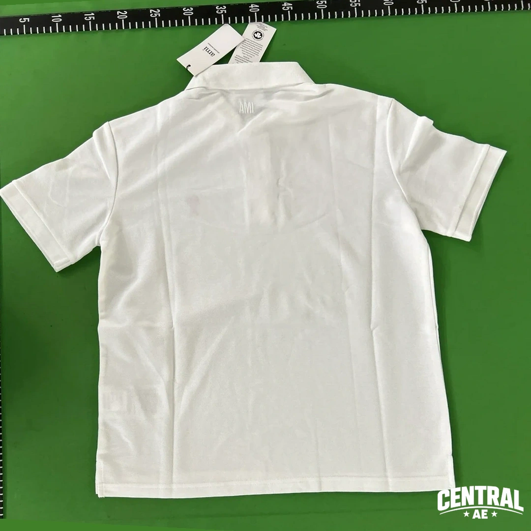 Ami Paris De Coeur Embroidered Polo Shirt - White