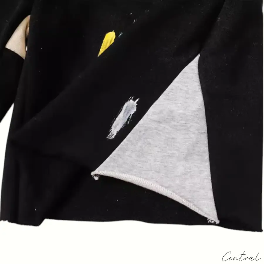 Gallery Dept. Paint Splatter Sweat Shorts - Black