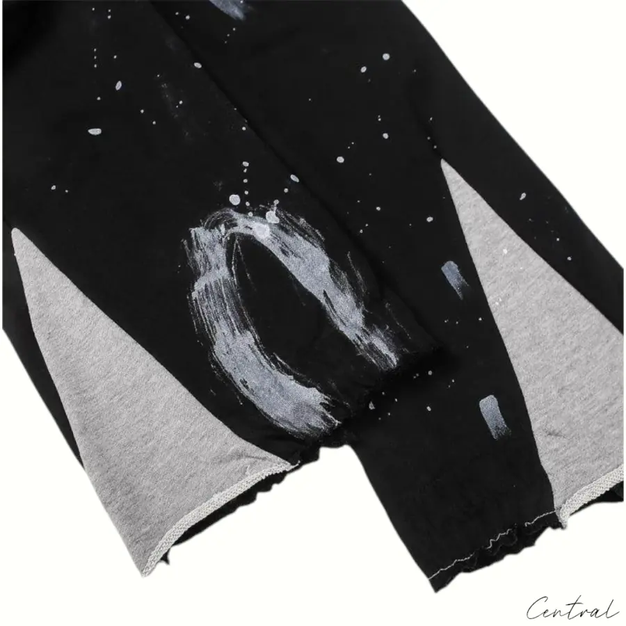Gallery Dept. Paint Splatter Flare Sweatpants - Black
