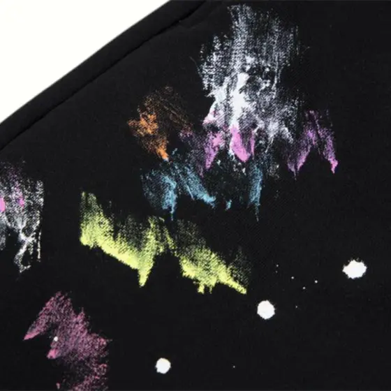 Gallery Dept Paint Splatter Shorts – Black