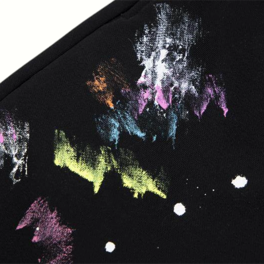 Gallery Dept Paint Splatter Shorts – Black