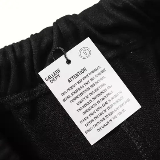 Gallery Dept. Paint Splatter Sweat Shorts - Black