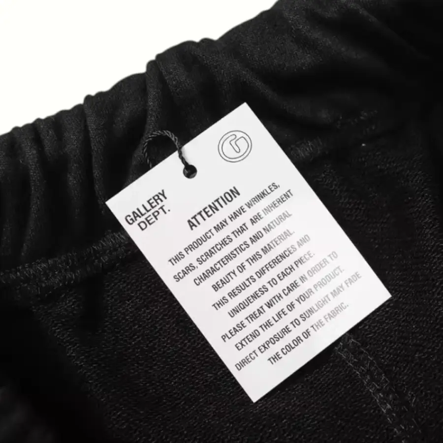 Gallery Dept. Paint Splatter Sweat Shorts - Black