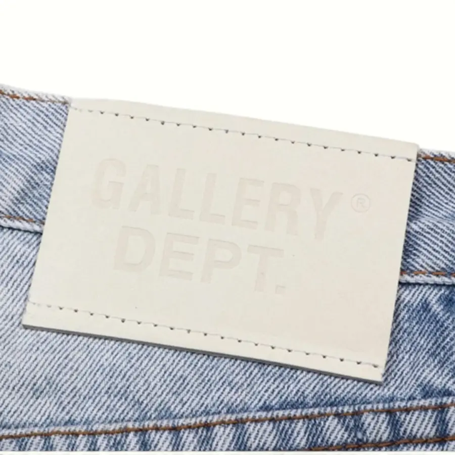 Gallery Dept. Flared Denim Jeans - Blue / Light Gray