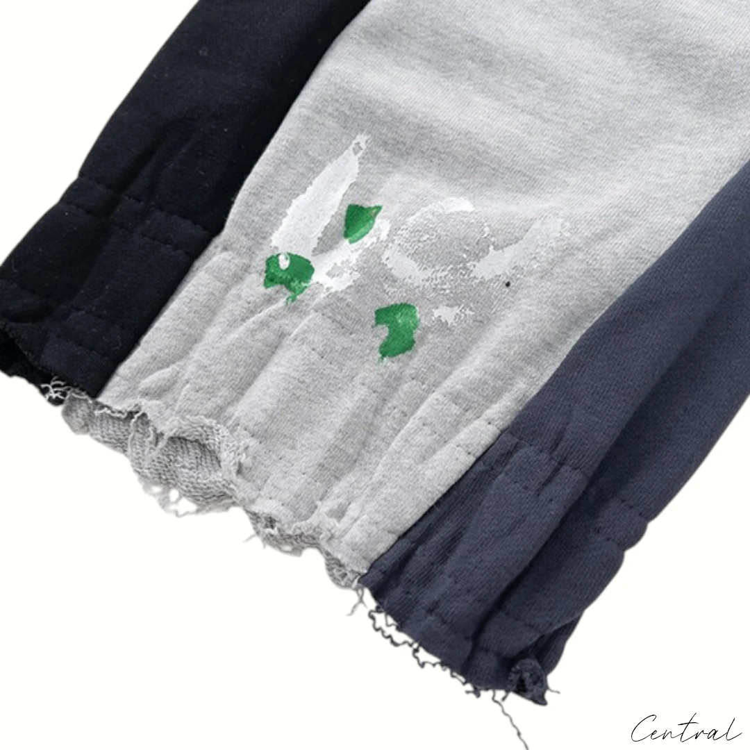 Gallery Dept. Painted Flare Sweat Pants - Gray
