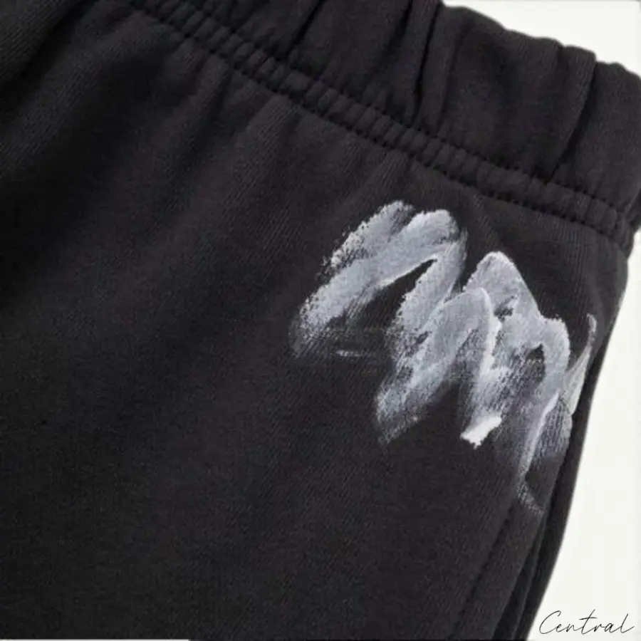 Gallery Dept. Logo Paint Splatter Sweatpants - Dark Grey