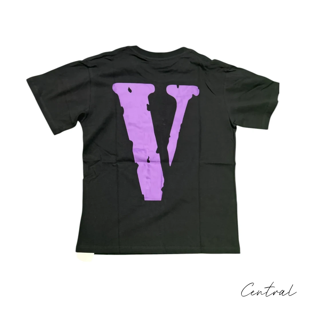 VLONE Friends Purple V T-Shirt - Black