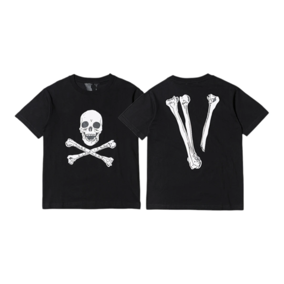 VLONE Skull and Crossbones T-Shirt - Black