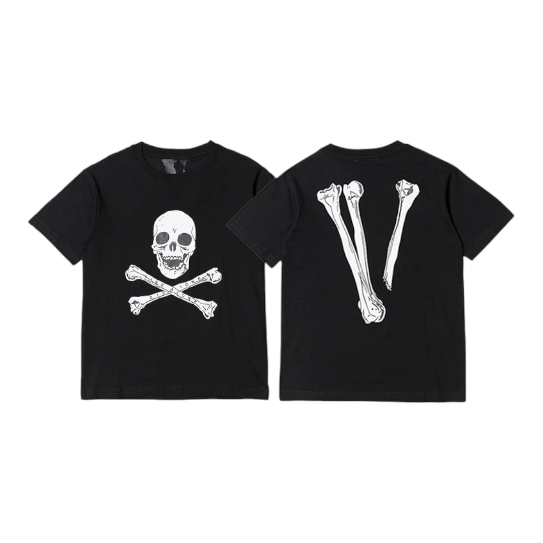 VLONE Skull and Crossbones T-Shirt - Black