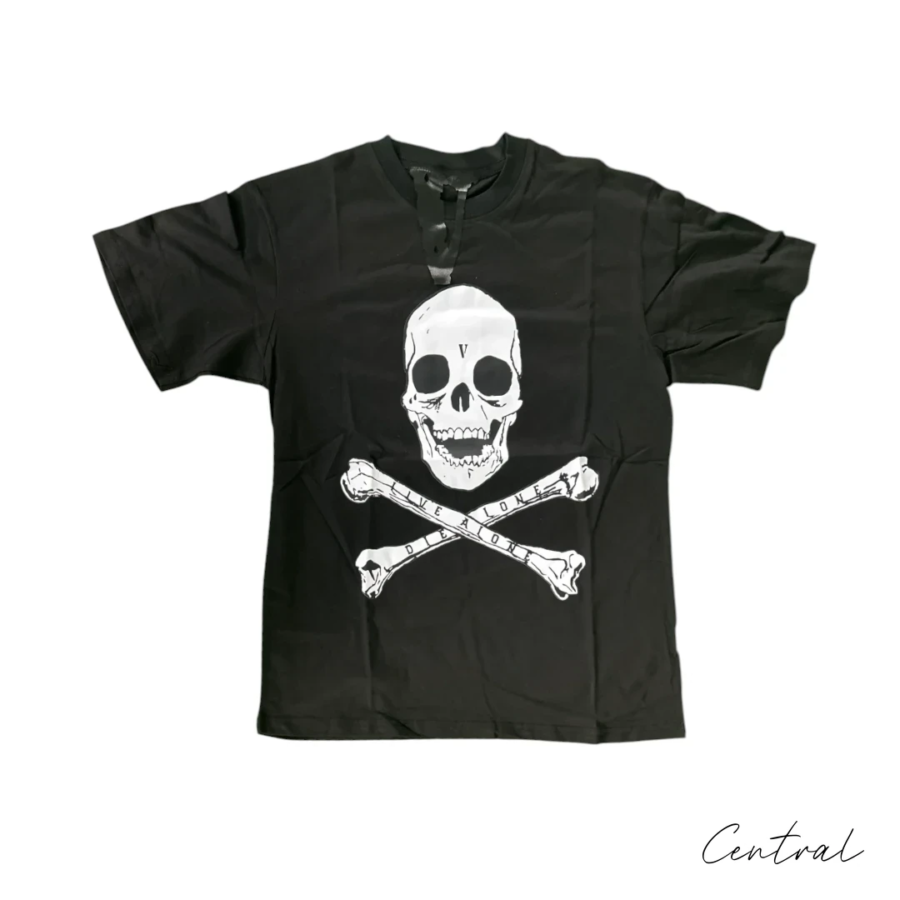 VLONE Skull and Crossbones T-Shirt - Black
