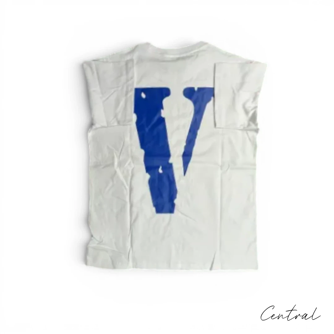 VLONE Friends Blue V T-Shirt - White