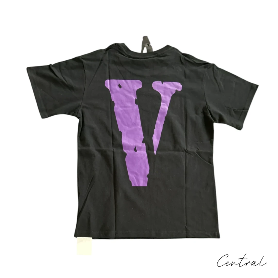 VLONE Purple V Logo T-Shirt - Black