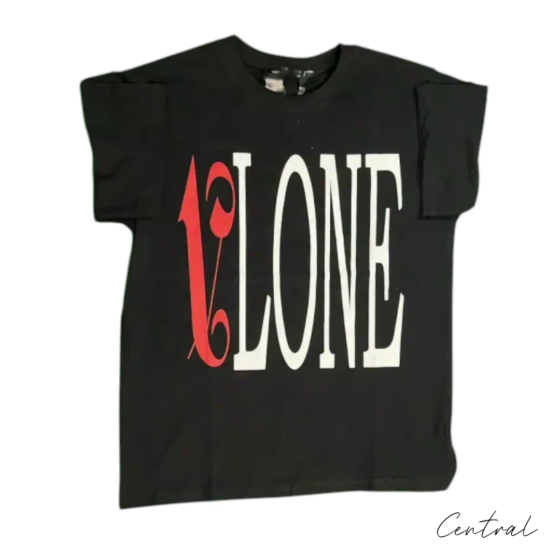 VLONE Palm Angels Flame V T-Shirt - Black