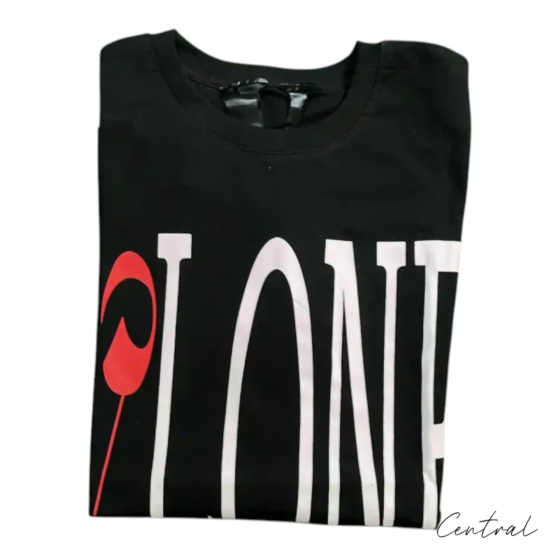 VLONE Palm Angels Flame V T-Shirt - Black