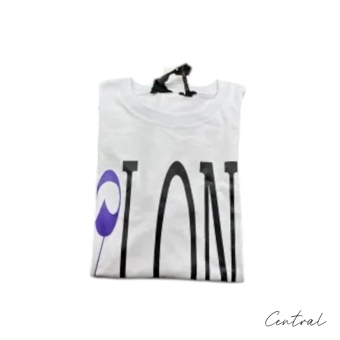 VLONE Palm Angels Purple Flame V T-Shirt - White