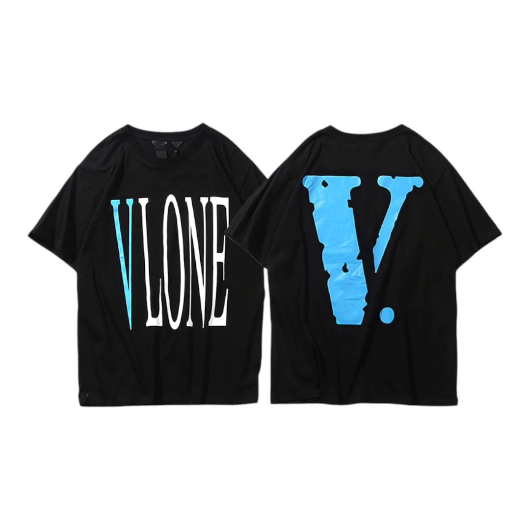 VLONE Blue V Dot T-Shirt - Black