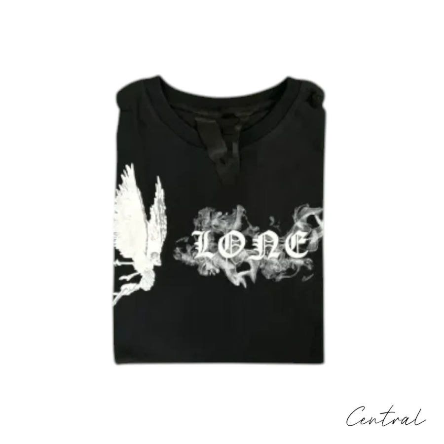 VLONE Forest Skull Graphic T-Shirt - Black