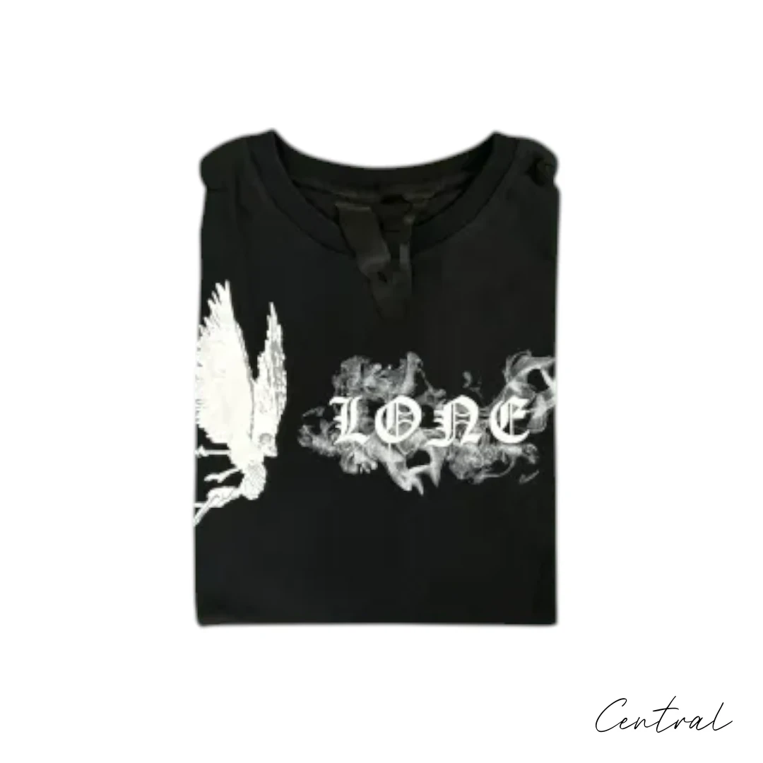 VLONE Forest Skull Graphic T-Shirt - Black
