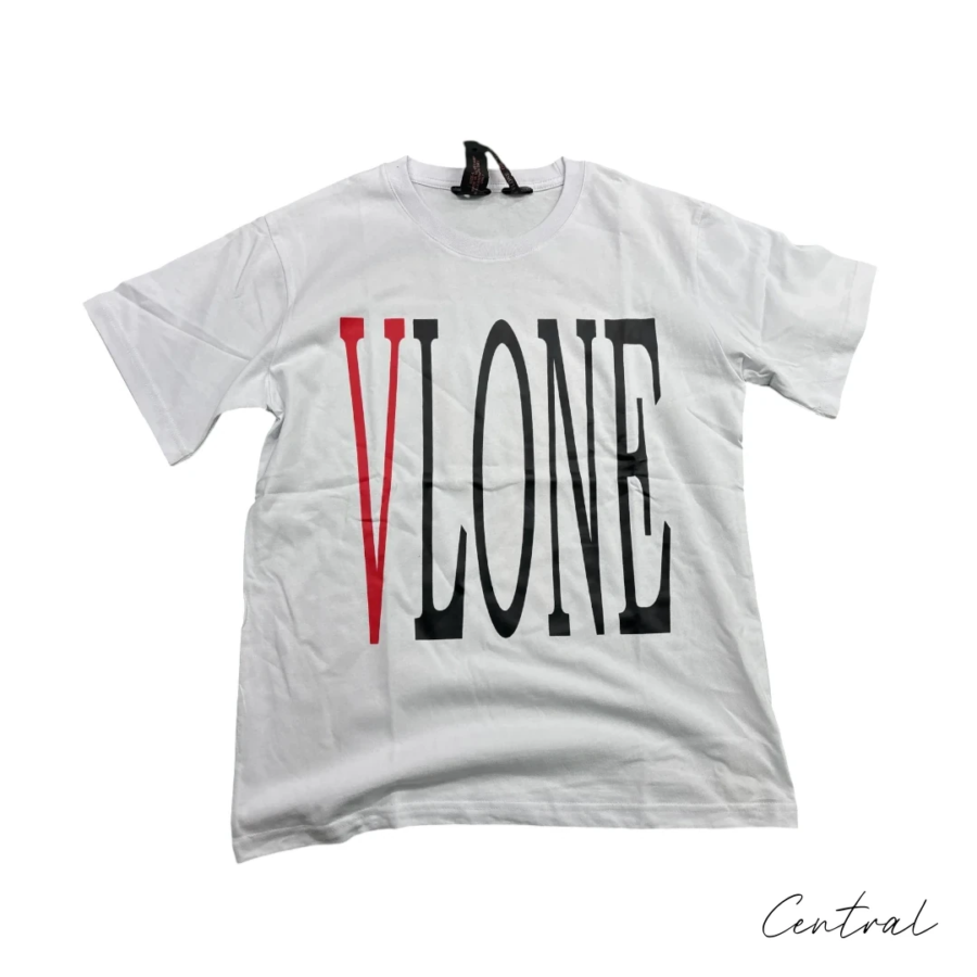 VLONE Red V Logo T-Shirt - White