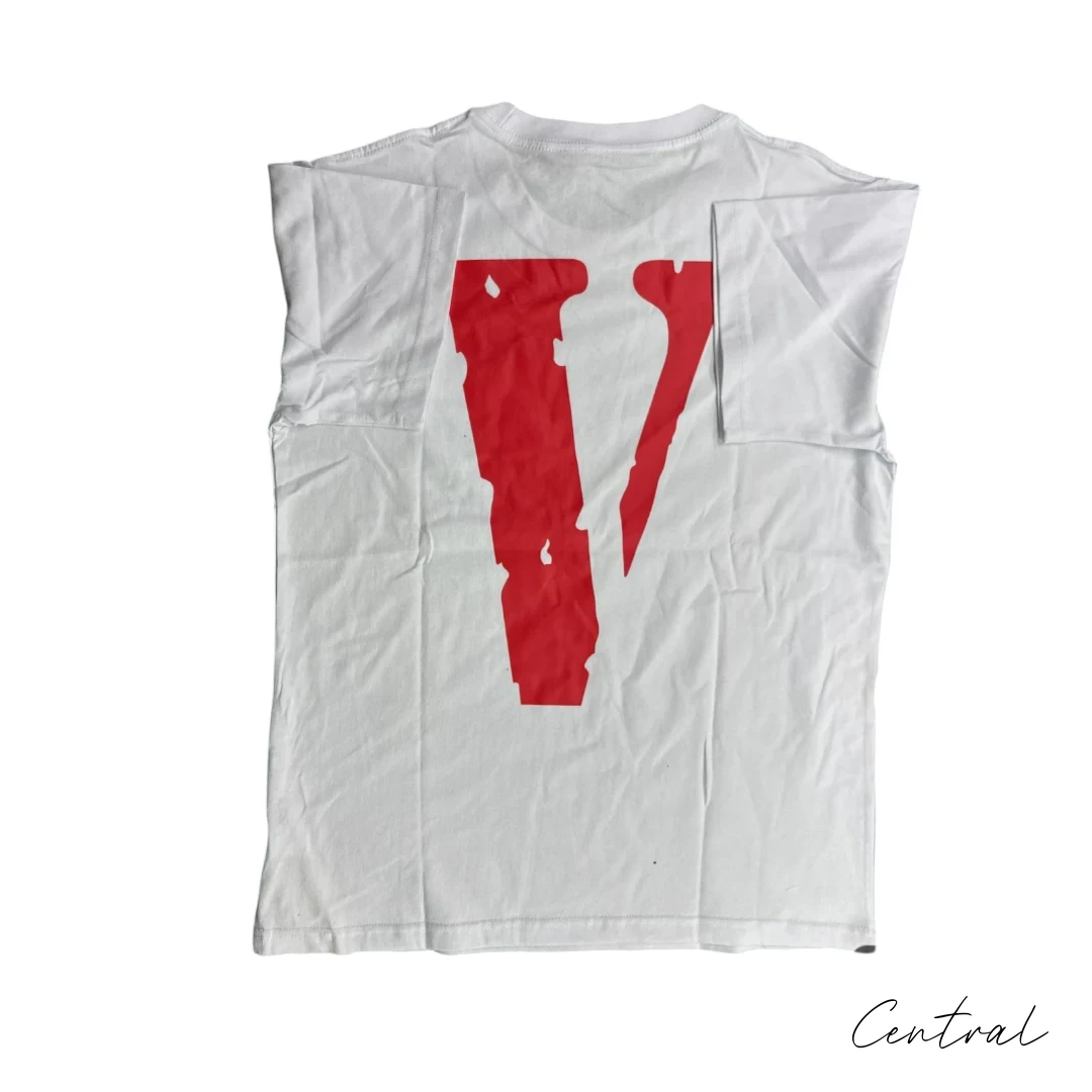 VLONE Red V Logo T-Shirt - White