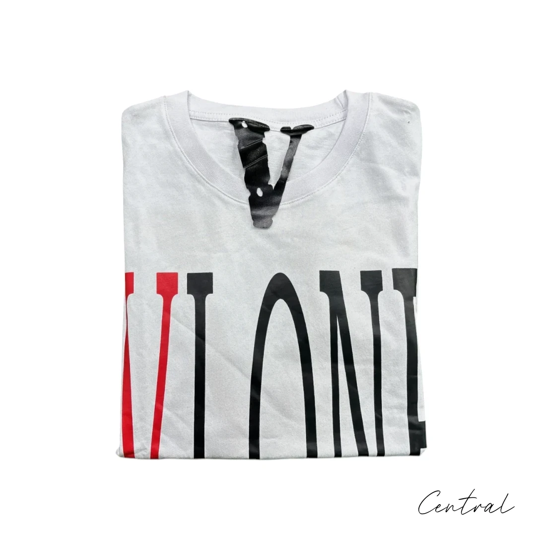 VLONE Red V Logo T-Shirt - White