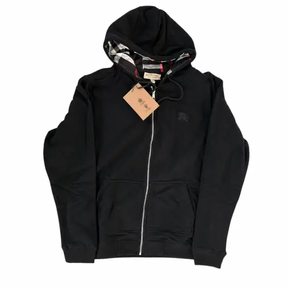 Burberry Full-Zip Hoodie - Black