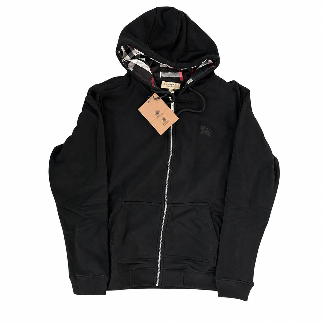 Burberry Full-Zip Hoodie - Black