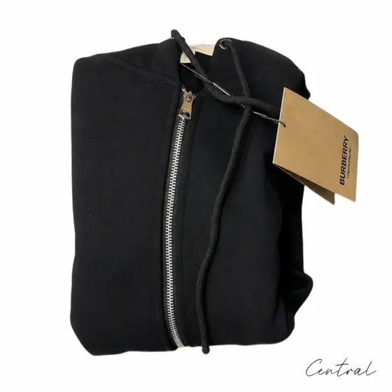 Burberry Full-Zip Hoodie - Black - Image 3