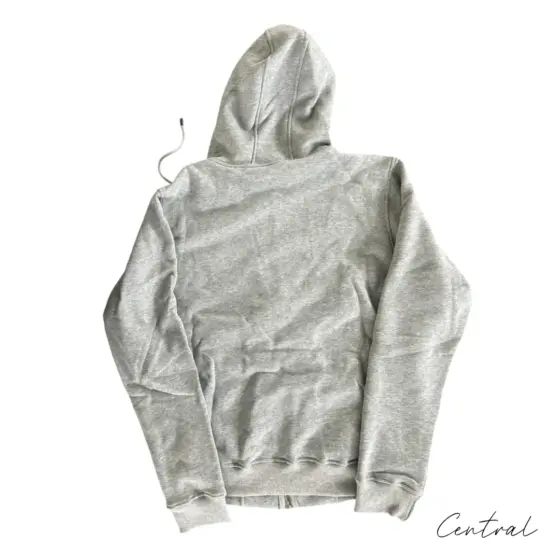 Burberry Full-Zip Hoodie - Grey White - Image 2