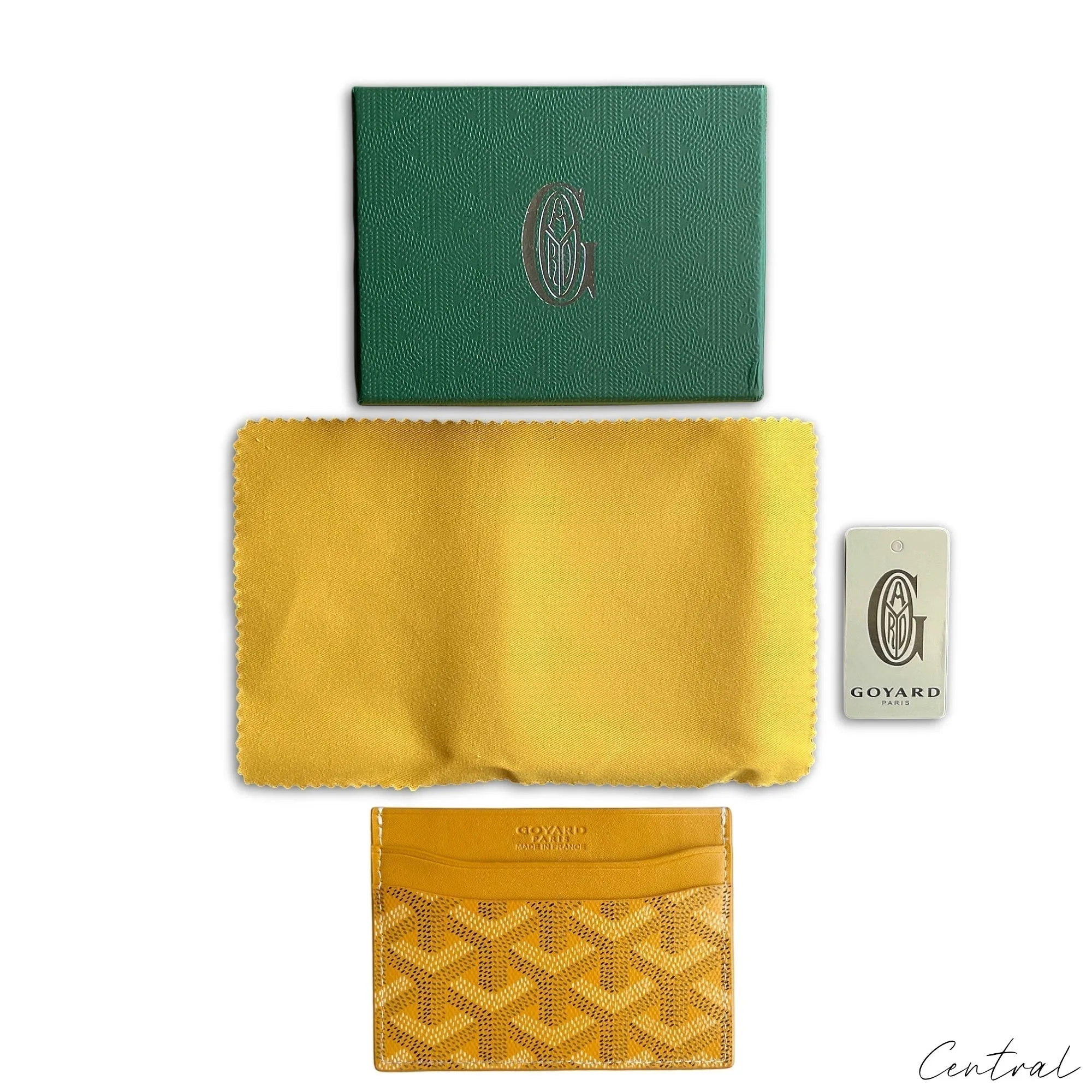 Goyard Card holder Yellow