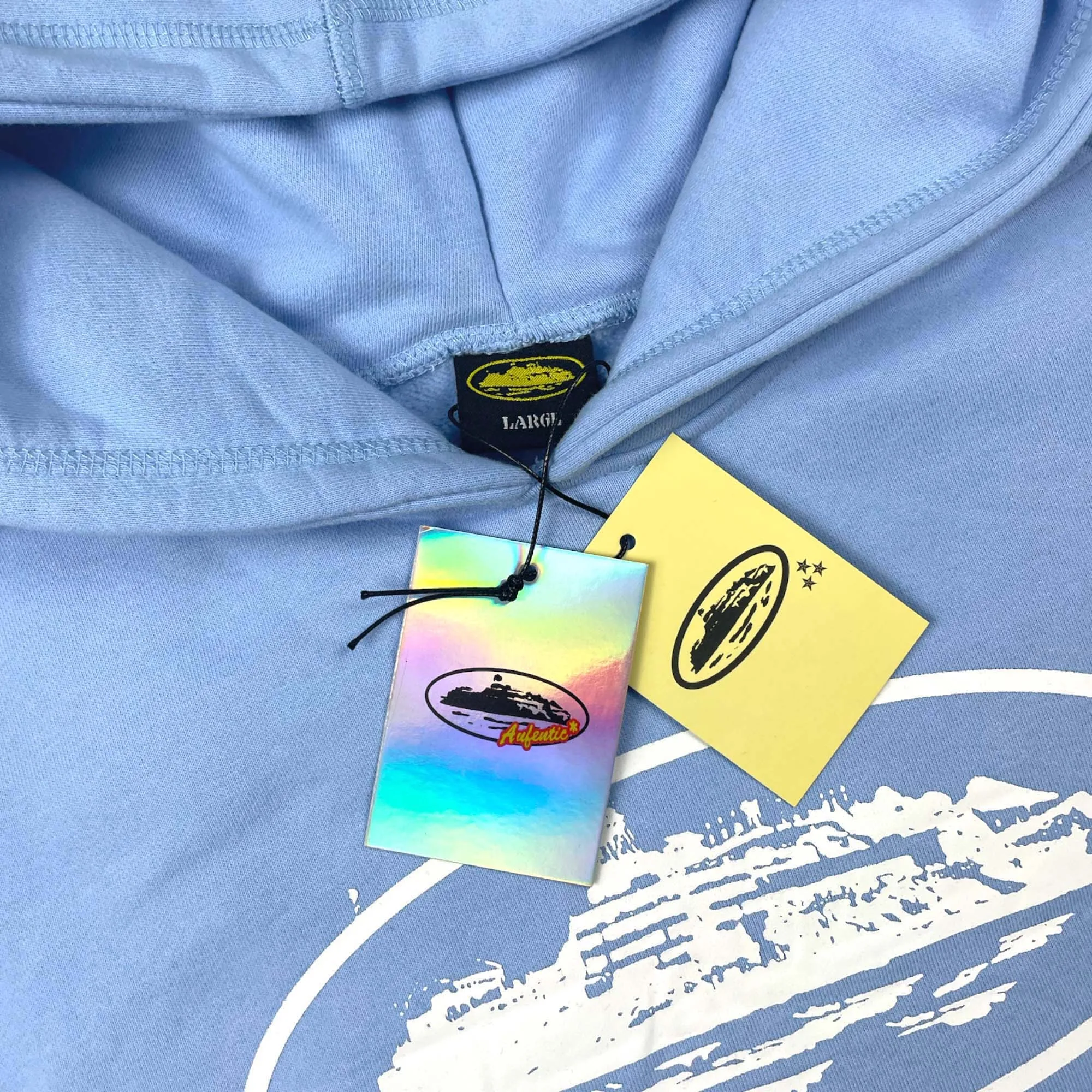 Corteiz Alcatraz Hoodie Baby Blue
