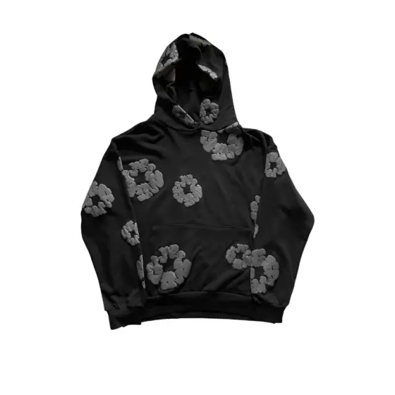 Denim Tears Cotton Wreath Hoodie'Black Monochrome'