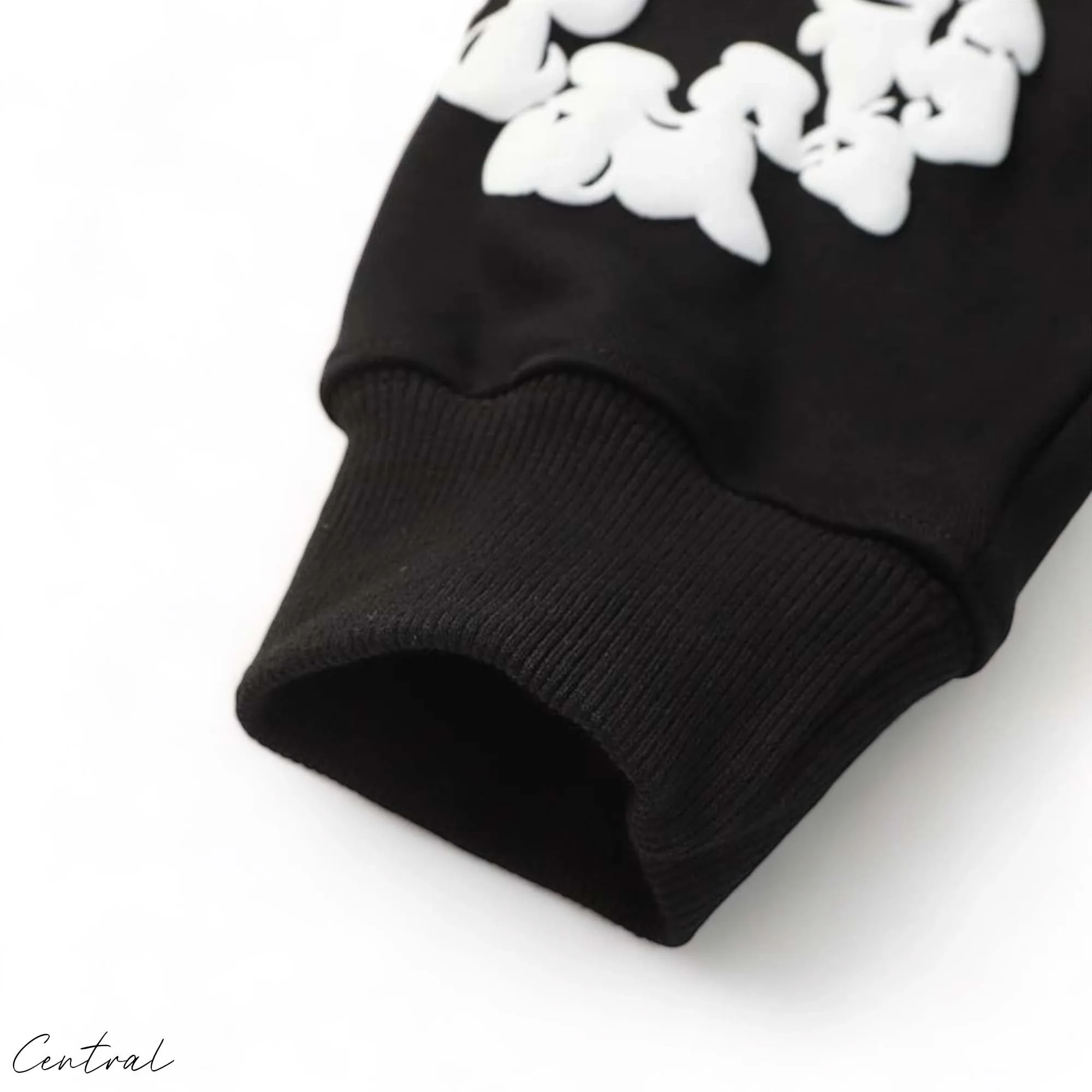 DENIM TEARS THE COTTON WREATH HOODIE BLACK