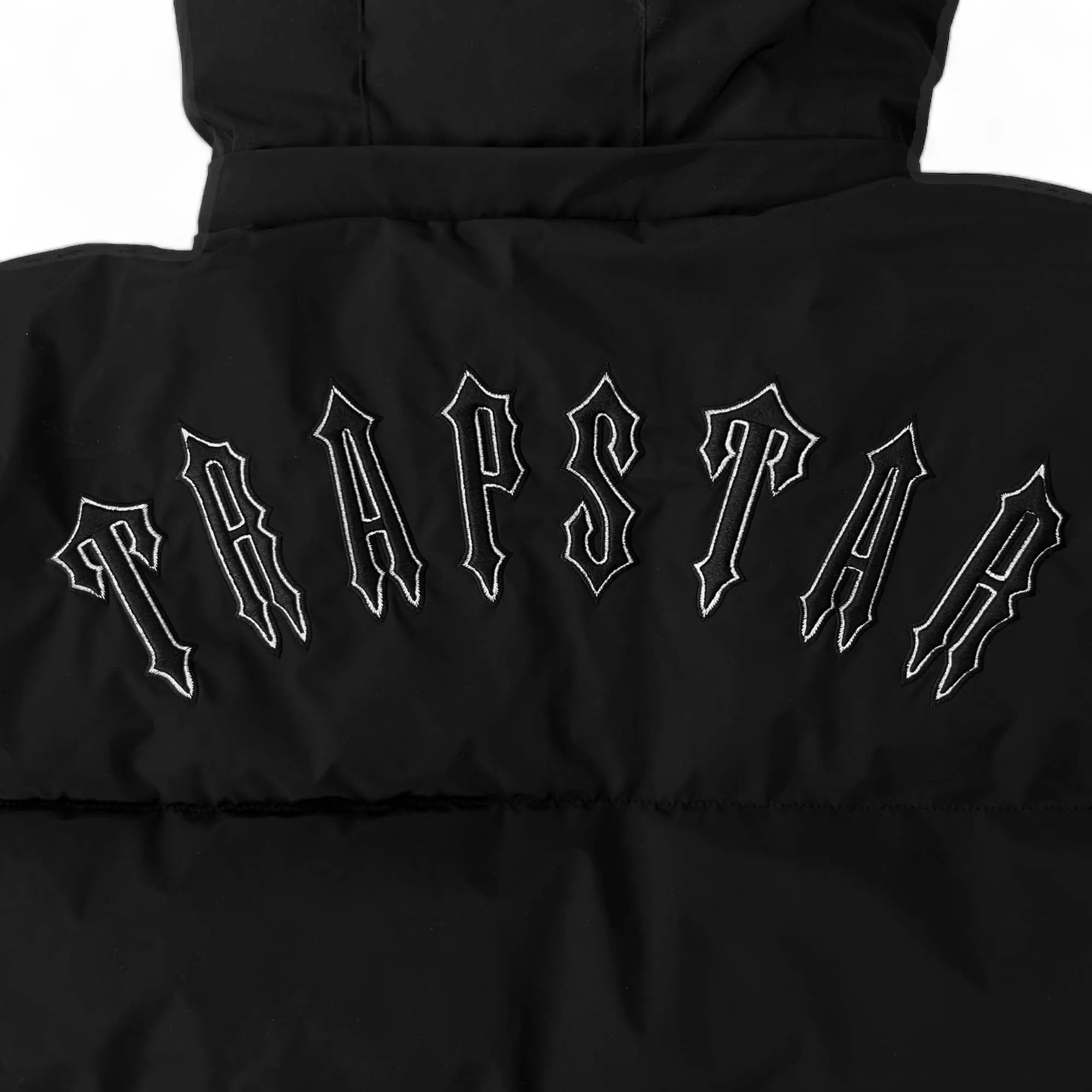 Trapstar Irongate Detachable Hooded Puffer Jacket 'Black'