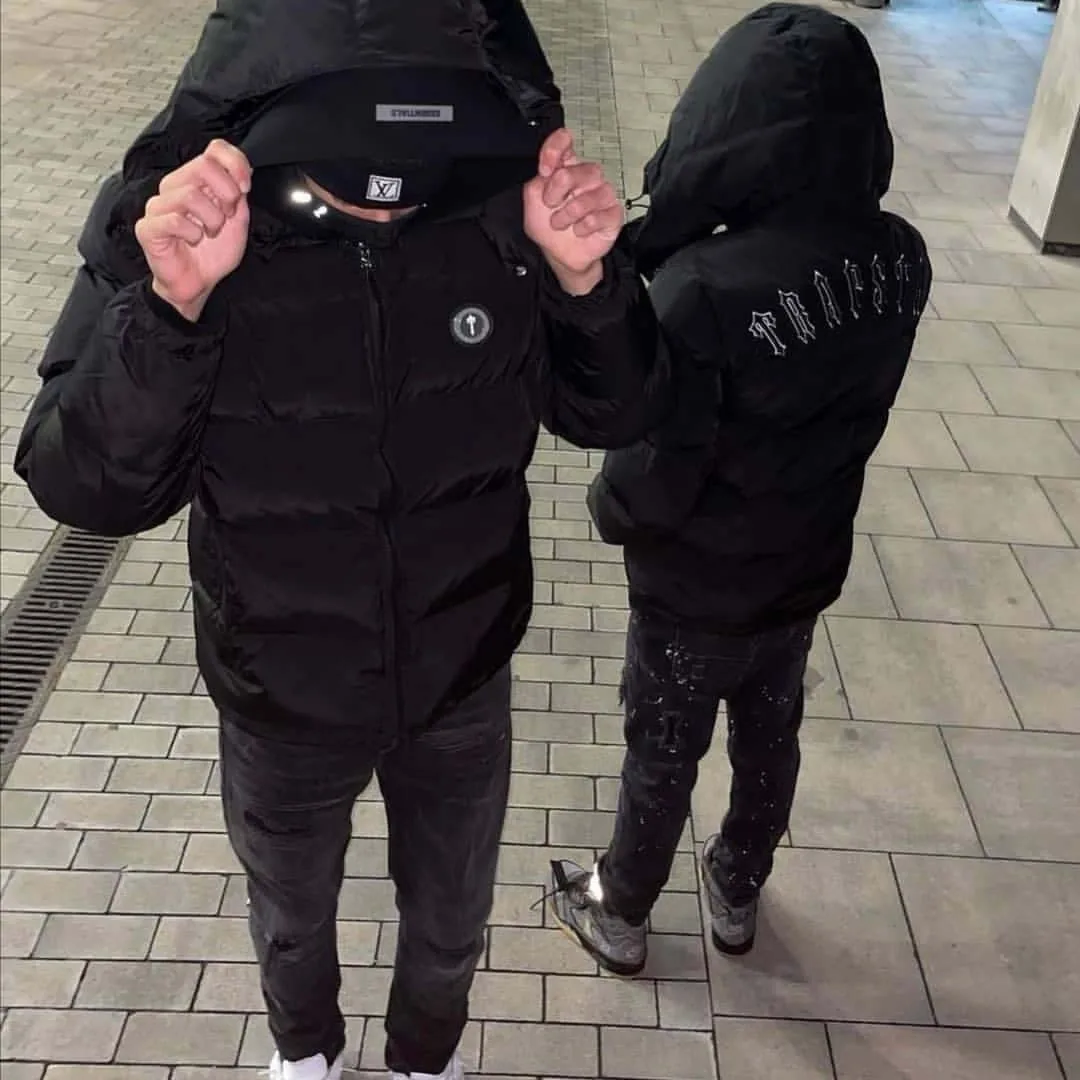 Trapstar Irongate Detachable Hooded Puffer Jacket 'Black'