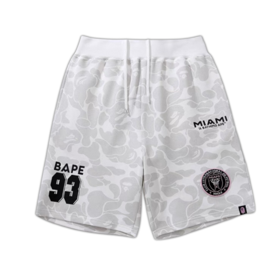 BAPE x Inter Miami Camo Shorts "White"