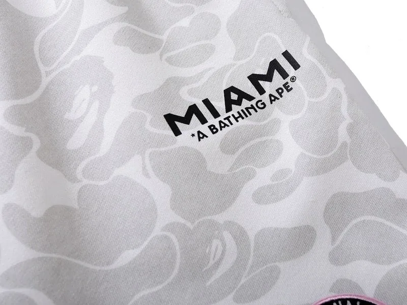 BAPE x Inter Miami Camo Shorts "White"