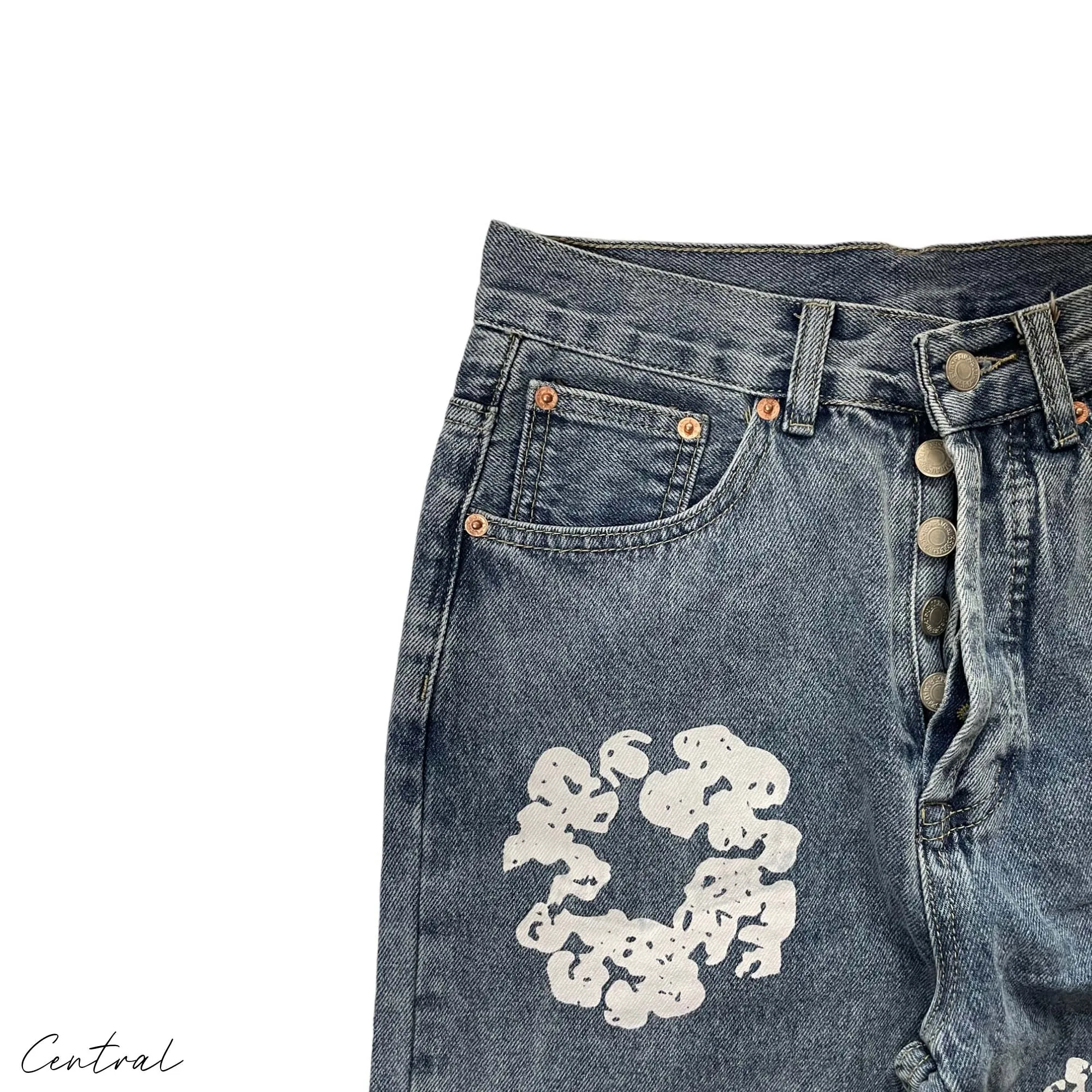 Denim Tears Levi's The Cotton Wreath Jean Light Wash