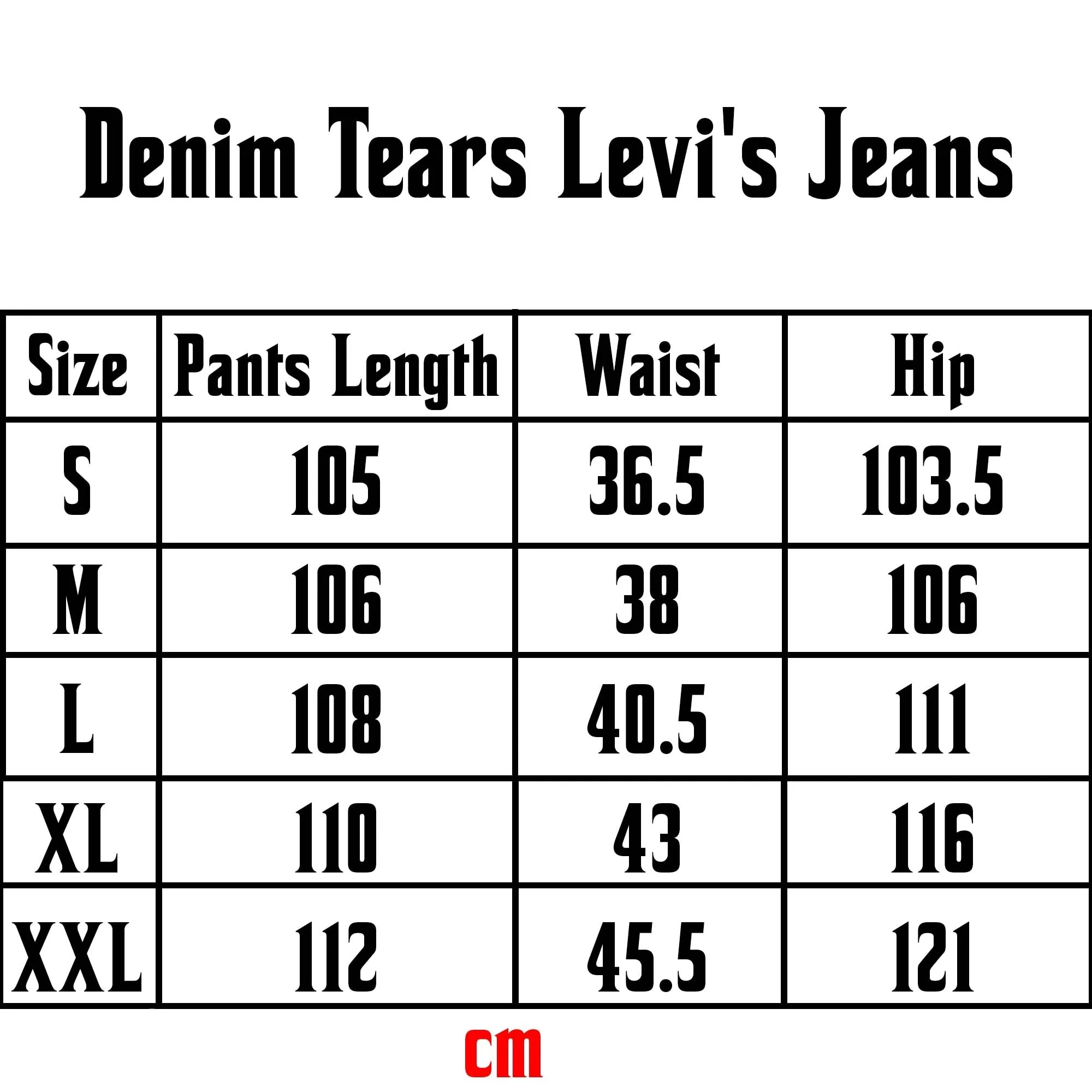 Denim Tears Levi's The Cotton Wreath Jeans