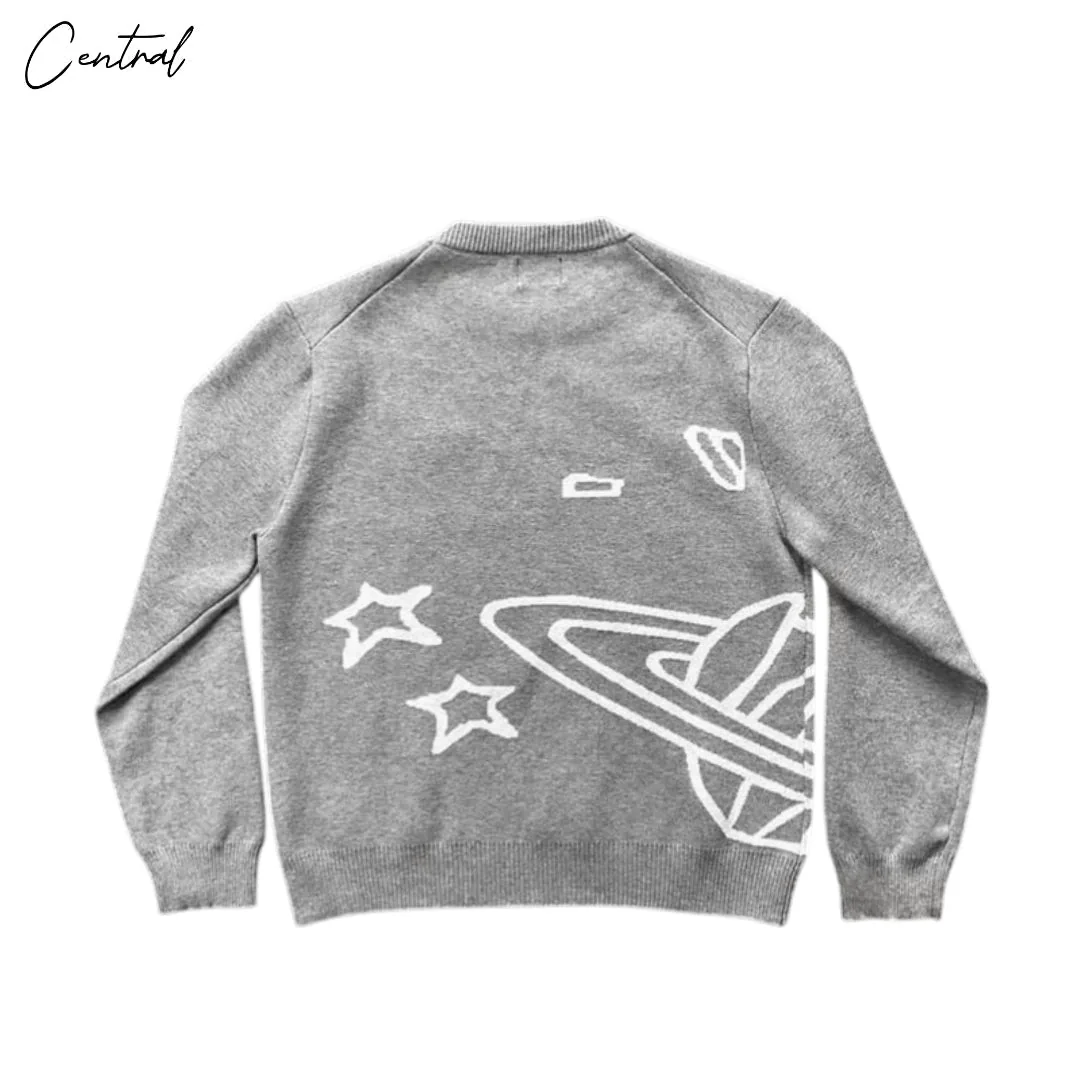 Broken Planet Knit Sweater “Heather Grey”