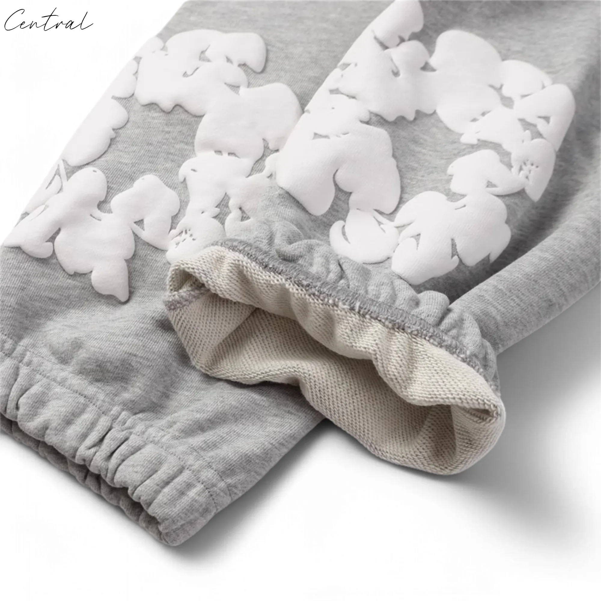 DENIM TEARS THE COTTON WREATH SWEATPANTS GRAY