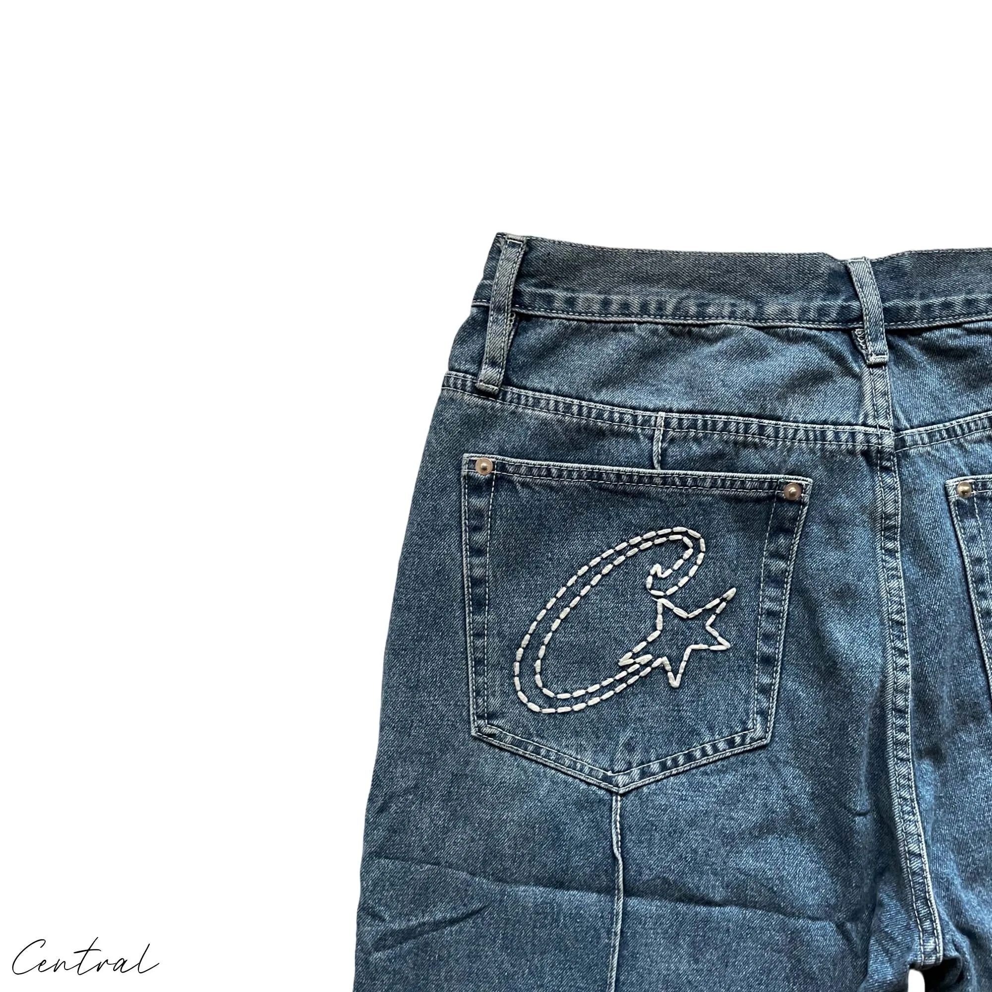 Corteiz C-Star Denim Shorts
