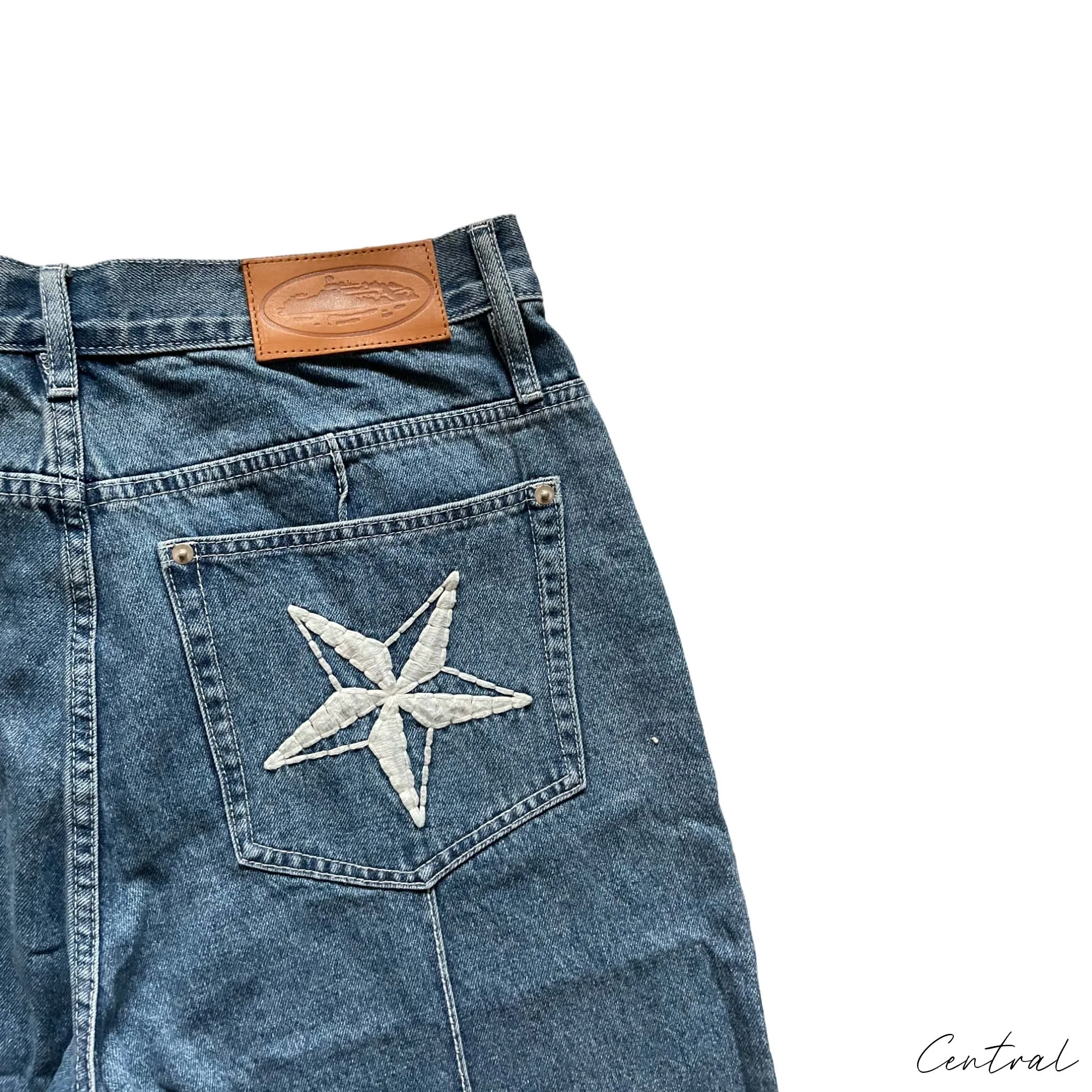 Corteiz C-Star Denim Shorts