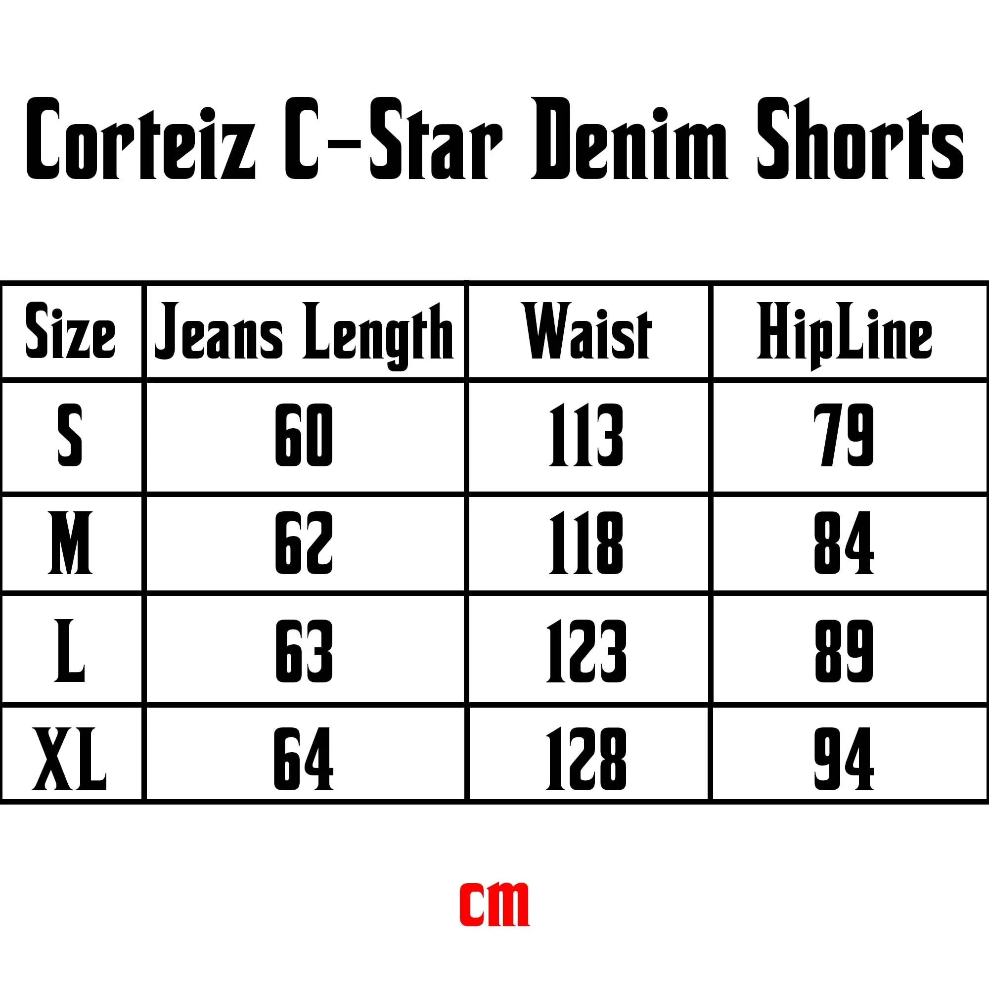 Corteiz C-Star Denim Shorts