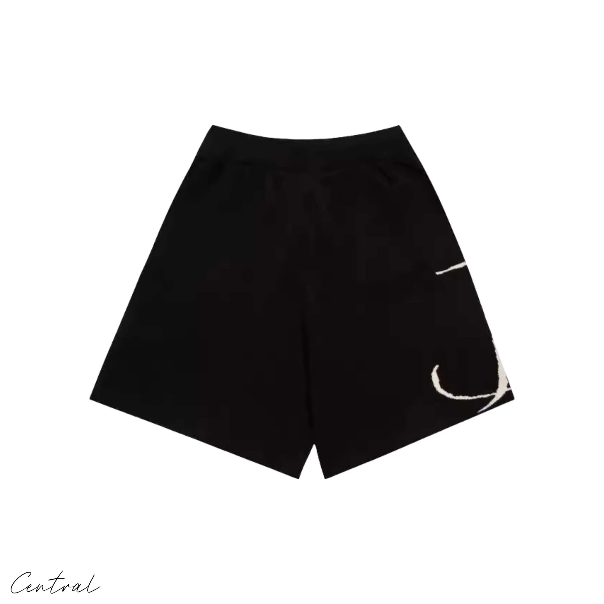 Rhude Knit Logo Short 'Black/Creme'