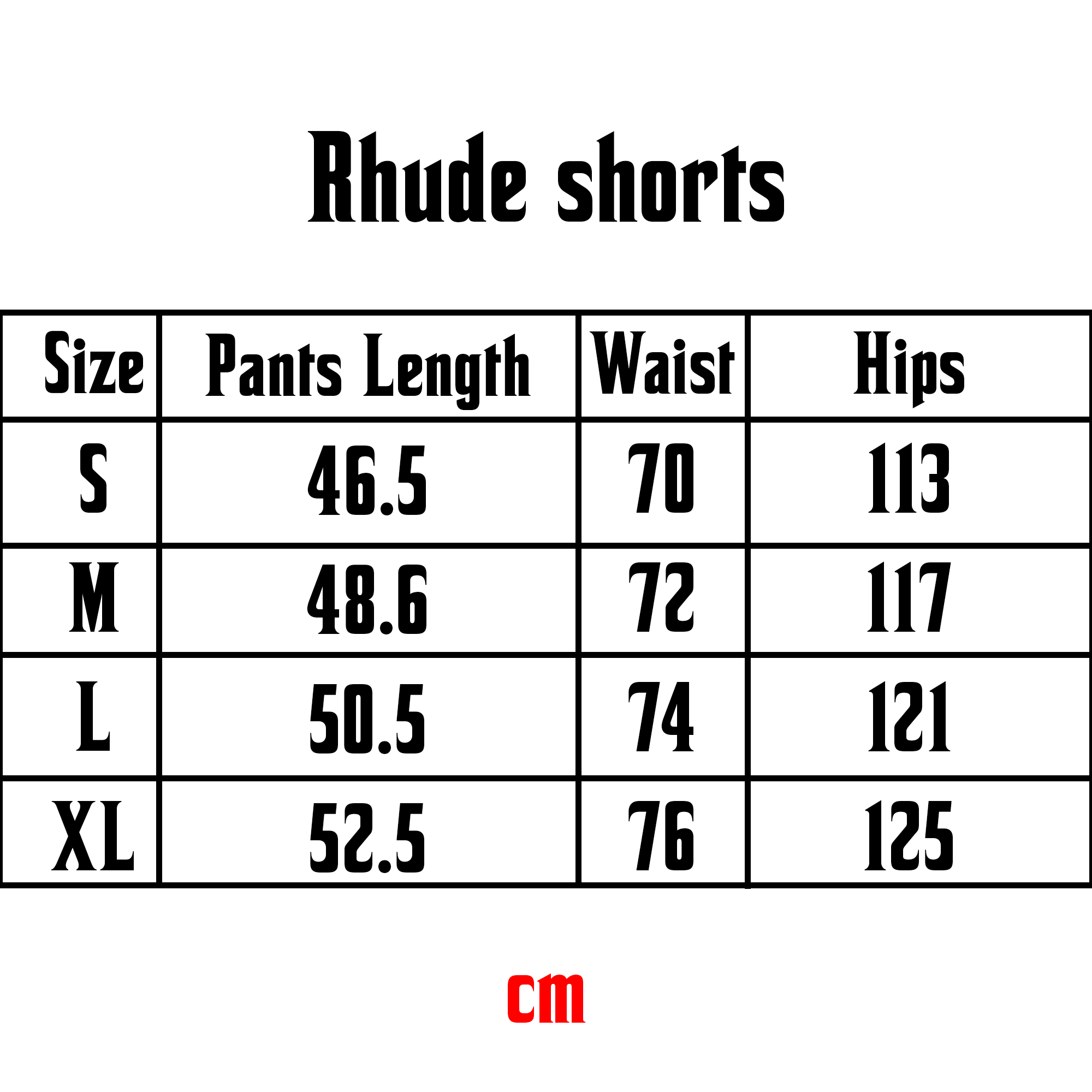 Rhude Oversized Logo Zip-Pocket Shorts - Black / White Logo